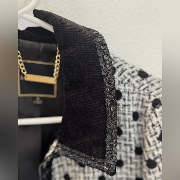 NWT Kathy Ireland Stylish Black and White Women's Jacket size Small - Picture 3 of 6